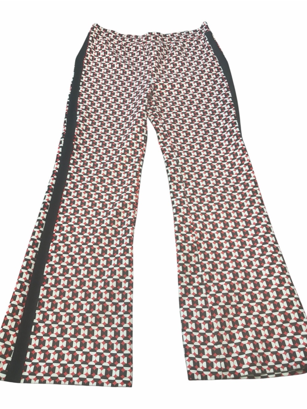 Maeve Anthropologie Red Black and White Bootcut Pull On Trouser Size S - Picture 3 of 10